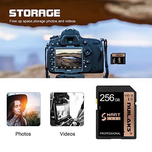 SD Card 256GB Memory Card Flash Memory Card Class 10 High Speed