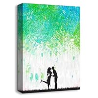 signwin-Canvas Wall Art-Romantic Rainy Day-Canvas Prints Home Artwork Decoration for Living Room,Bedroom - 12x18 inches