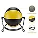 KUYOU Boxing Double End Speed Ball,Leather Boxing Ball Speed Training Ball Double-end Bags Include 2pcs Ring Locking for Training Gym Exercise Agility - Yellow + Black