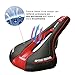 OUTERDO Bike Saddle Mountain Bike Seat Breathable Comfortable Bicycle Seat with Central Relief Zone and Ergonomics Design Fit for Road Bike and Mountain Bike