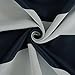 Deconovo Navy Blue Striped Room Darkening Curtains Rod Pocket Nautical Navy and Greyish White Striped Curtains for Kids Room 52W X 63L Navy Blue 2 Panels