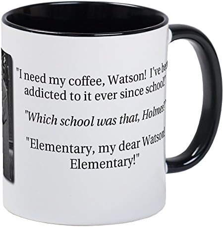CafePress - Sherlock Holmes, Coffee Addict Mugs - Unique Coffee Mug, Coffee Cup