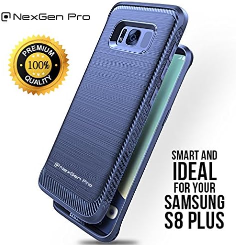 Samsung Galaxy S8 Plus Case [Perfect Grip]- Advanced Shock-Absorption, [Anti-Fingerprint], Slim, Anti-Scratch, Air Cushion Technology, Perfect fit for Samsung S8 Plus [2017] BLUE