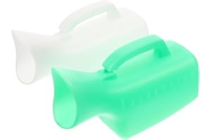 GLEAVI 2pcs Female Urinal Large Capacity Urine Bottle for Travel Camping and Hospital Use Sturdy Design Leak- Easy to Clean for Women