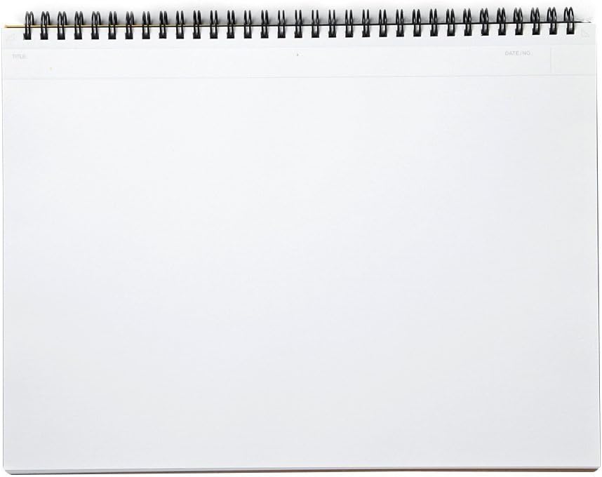 Maruman MNEMOSYNE Notebook 8.66 x 11.69 Inches (Horizontal A4), Unruled, 70 Sheets (N181A), white, 8.66 Inches x 11.69 Inches (Unruled) - Image 5