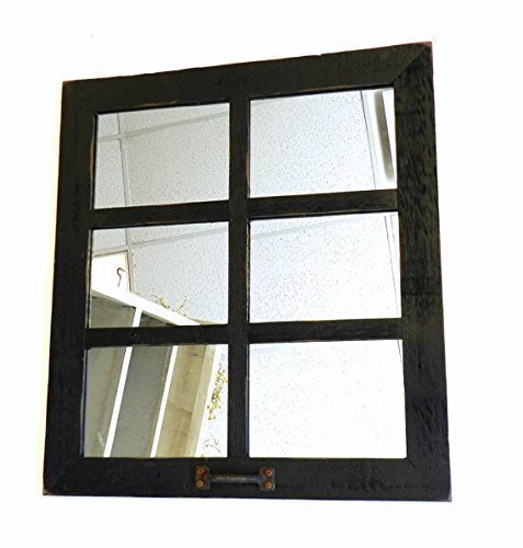 Amazon Com Window Style 6 Pane Mirror Reclaimed Barn Wood 20 X