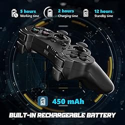 Kujian Controller 2 Pack for PS3 Wireless