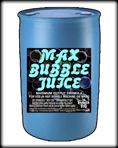 55 Gal - MAX Bubble Juice Fluid - 10x the Bubbles from Standard Machines