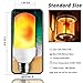 LED Flame Effect Light Bulb, LAKES E26 LED Flickering Flame Light Bulbs,Vintage Flame Bulb for Holiday Gifts Home Hotel Bar Party, 1 Pack