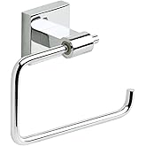 Franklin Brass Maxted (1-Pack) Toilet Paper Holder Chrome Tissue Roll Holder for Bathroom Organization and Storage Euro/Single Post/Hook Toilet Tissue Holder Wall Bathroom Accessories MAX50-PC