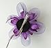 Coolr Fascinator Hair Clip Cocktail Headwear Flower Bridal Headpieces (Purple )
