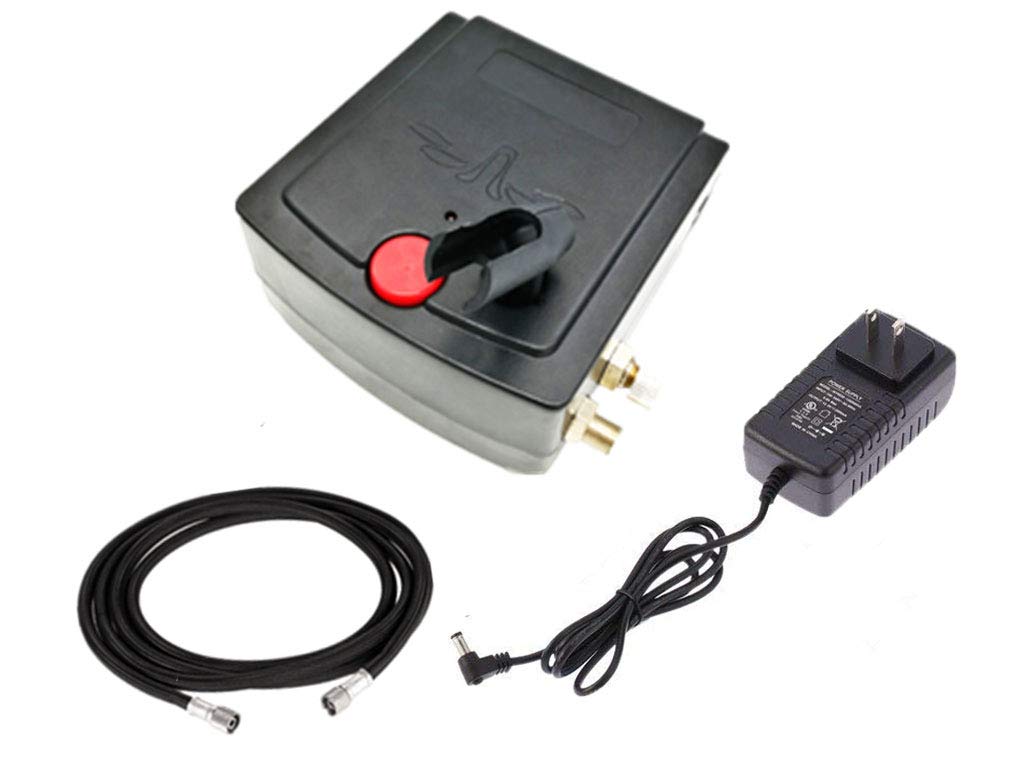 Gocheer Professional Airbrush Compressor Kit, for Airbrush Guns Set Double Action Airbrush Kit, with 5.9 ft Hose and Practical Holder