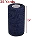 uxcell-a17030400ux1213 Lace Wedding Party Banquet Hall DIY Decor Tulle Spool Roll 6 Inch x 25 Yards Navy Blue