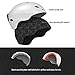 OutdoorMaster Kelvin Ski Helmet - Snowboard Helmet for Men, Women & Youth (White,M)