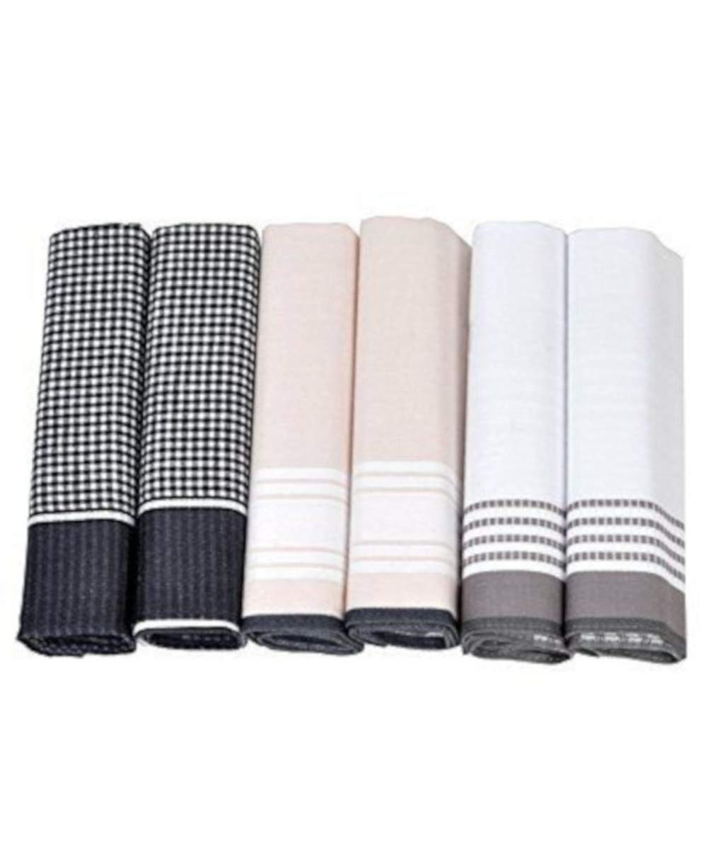 Buy Men's Boxed Pattern Cotton 6 Piece Handkerchief Set at Amazon.in