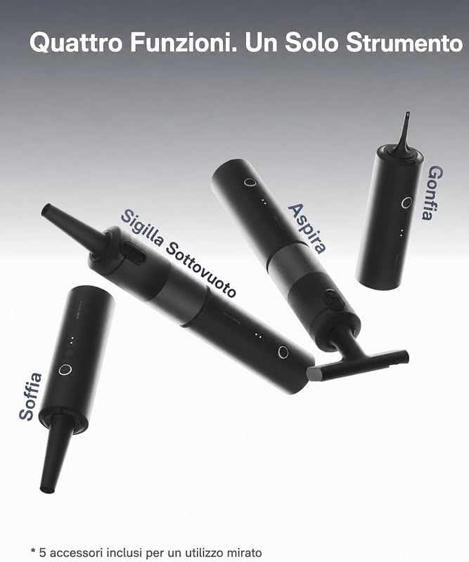 Aspirapolvere Auto, 20kPa Mini Aspirabriciole Senza Fili con Custodia