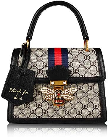 OLYLY Designer Women HandbagS, Retro Shoulder Bag Ladies Bee Bag Top Handle Hanfbag