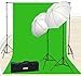Fancierstudio Chromakey Green Screen Kit 800 watt 10x20 Ft Chroma Key Green Screen Photo Video Lighting Kit Backdrop Support System Included Ul15 10x20 Green by Fancierstudio U15 10x20 Green