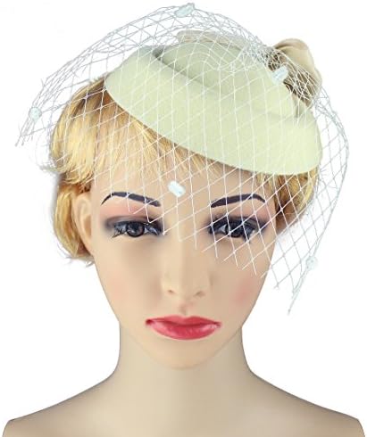 Fascinator Feather Fascinators Women Pillbox Hat Wedding Party Derby Royal Banquet
