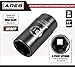 ARES 25002-1/2-Inch Drive 6 Point Axle Nut Socket (31MM) - Extra Deep Impact Socket for Easy Removal of Axle Shaft Nuts