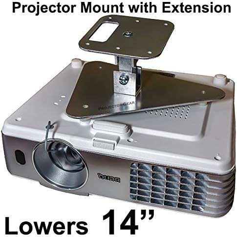 Projector-Gear Projector Ceiling Mount for INFOCUS X6, X7, X9 with Extension Lowers 14"