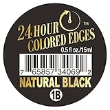 Ebin New York 24 Hour Colored Edges .5 oz 1B Natural Black