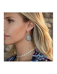 MEYFANCY Bohemian Vintage Hypoallergenic Earrings Pendant Dangle Earrings Set Boho drop earrings for Women