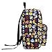 A-More Backpack Cute School Bag Printed Emoji Students Canvas Daypack Travel Bag for Girls Boys