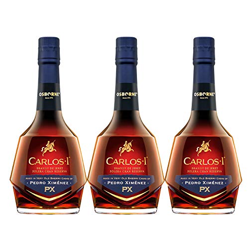 Brandy Carlos I Pedro Ximenez 70 cl - D.O. Jerez - Bodegas Osborne (3 Flaschen)