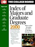 Index of Majors and Graduate Degrees 2000, College Board Staff, 0874476291