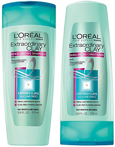 Extraordinary clay rebalancing shampoo and conditioner set, 12.6 …
