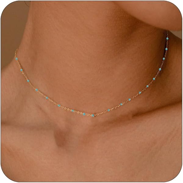 Amazon.com: NONAMOIS Gold Layered Chain Necklace for Women