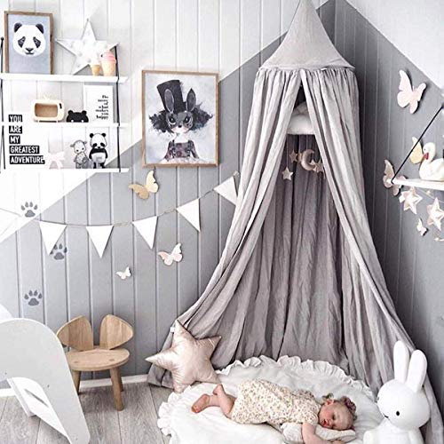 round baby bed with canopy