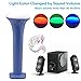 LP LED Flashlight , Multi-function Color Changeable By Sound Control Rechargeable By Usb Cable , for Concert , House Party , Outdoor Camping Trip , Entertainment Acts，portable and Lightweight(blue)