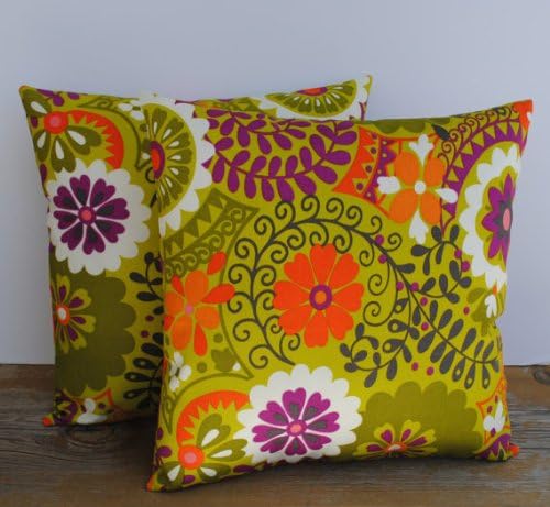 Two Richloom Solarium Outdoor pillow cover, cushion, decorative throw pillow, decorative pillow, accent pillow, 18x18 pillow