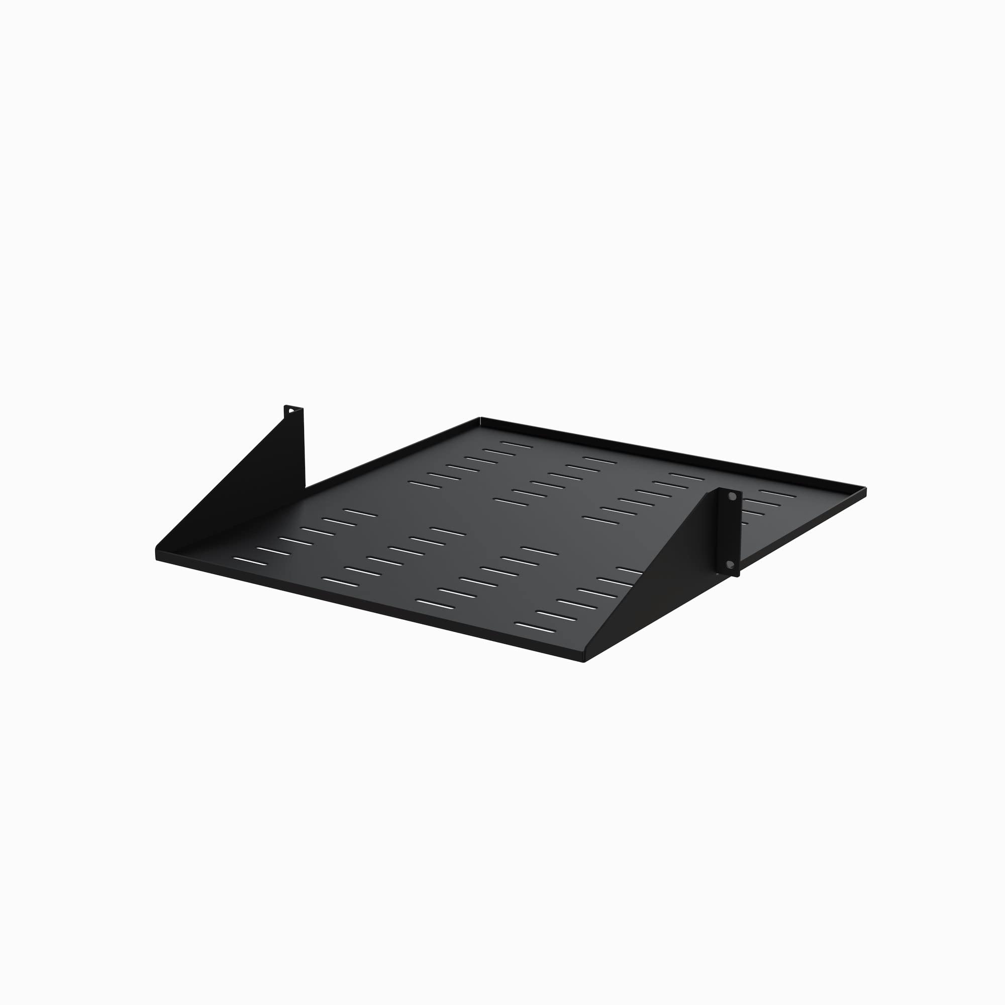 StarTech.com 2-Post Server Rack Shelf - Center Mount - 19 Inch -2U - Black - Supports up to 75 lb. (34 kg) - Vented (CABSHF2POSTV2)