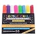 DOODLE CHALK Window Markers/Pens. Erasable neon colors, perfect for sign writing on menu board/bistro boards or glass/windows. Washable and good for kids crafts. 6mm Reversible Fine & Chisel Tips!