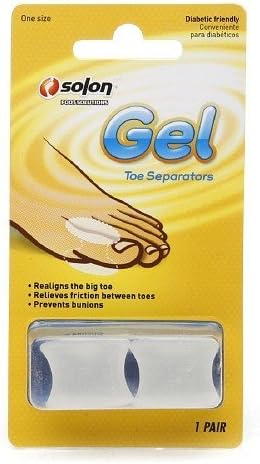 Solon Foot Solutions Gel Toe Separators 1 pr by Solon