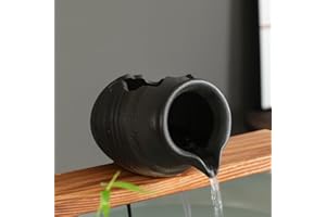 ANDADY Outdoor Garden Fountain Spitter Pond Water Feature Pump DIY Ceramic Pot Decoration (5.3 inch Color 4)