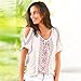 TOOPOOT Women Summer Loose Dew Shoulder Shirt T-shirt Tops (XXL, white)