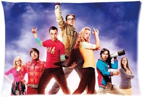Umak The Big Bang Theory Tv Series Pillow Cover Design Easter Day Gifts Zippered Pillowcase Personalized Throw Pillowcases Decorative Sofa Or Bed Pillow Case Cover 20x30(2 Sides) Great Gifts For Friends Or Families PWE141