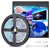 HitLights LED Strip Lights, UL Listed RGB LED Tape Lights Premium High Density 5050-16.4 Feet, 300 LEDs, 12V LED Lights for Room Under Kitchen Bedroom Home Decoration