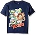 Disney Boys' Little Boys' Toy Story Action Heroes Short Sleeve T-Shirt, Navy, Medium/5/6
