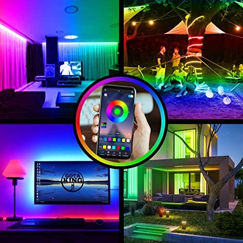 Bonve Pet 20M LED Streifen RGB 5050, Bluetooth Musikalische LED Strip