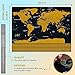 Extra Large Scratch Off Map of The World Map- 32.5 x 24.5 Detailed Premium Scratch Map with US States - World Map Scratch Off Travel Map