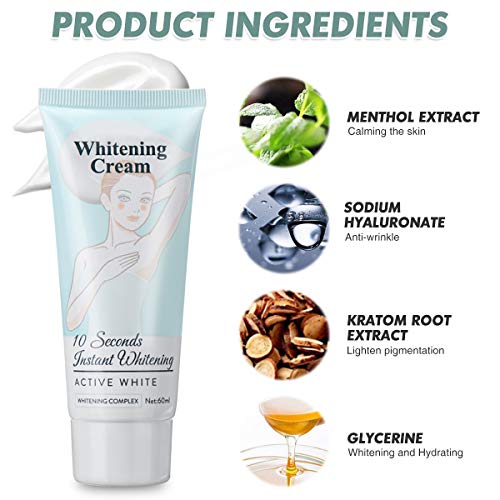 CHARMINER Skin Lightening Cream, Bleaching Cream for Armpit, Knees