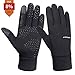 Batuzon Winter Running Gloves Touchscreen Windproof Water-Resistant Warm Cycling Gloves Lightweight Thermal Liner Gloves Riding Driving Hiking Outdoor Sports Gloves Cold Weather for Men Women