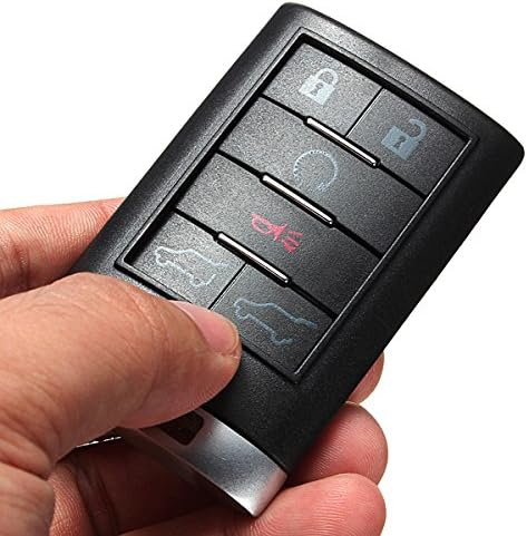 FeLiCia 6 Buttons Smart Keyless Remote Car Key Shell Case for Cadillac 2012