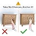 Anti Tip Furniture/TV Safety Straps (6-Pack) by Skyla Homes - Furniture Wall Anchors for Baby Proofing, Earthquake Straps for Bookcases, TV Anchor, Child Proof Television Straps