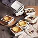 BTaT- Ramekins, Square, 4 oz, Set of 8, Oven Safe Ramekins, Creme Brulee Ramekins, Ramekins 4 oz, Creme Brulee Dishes, Small Ramekins, Ramekins Oven Safe, Mini Ramekins, Porcelain Souffle Ramekins